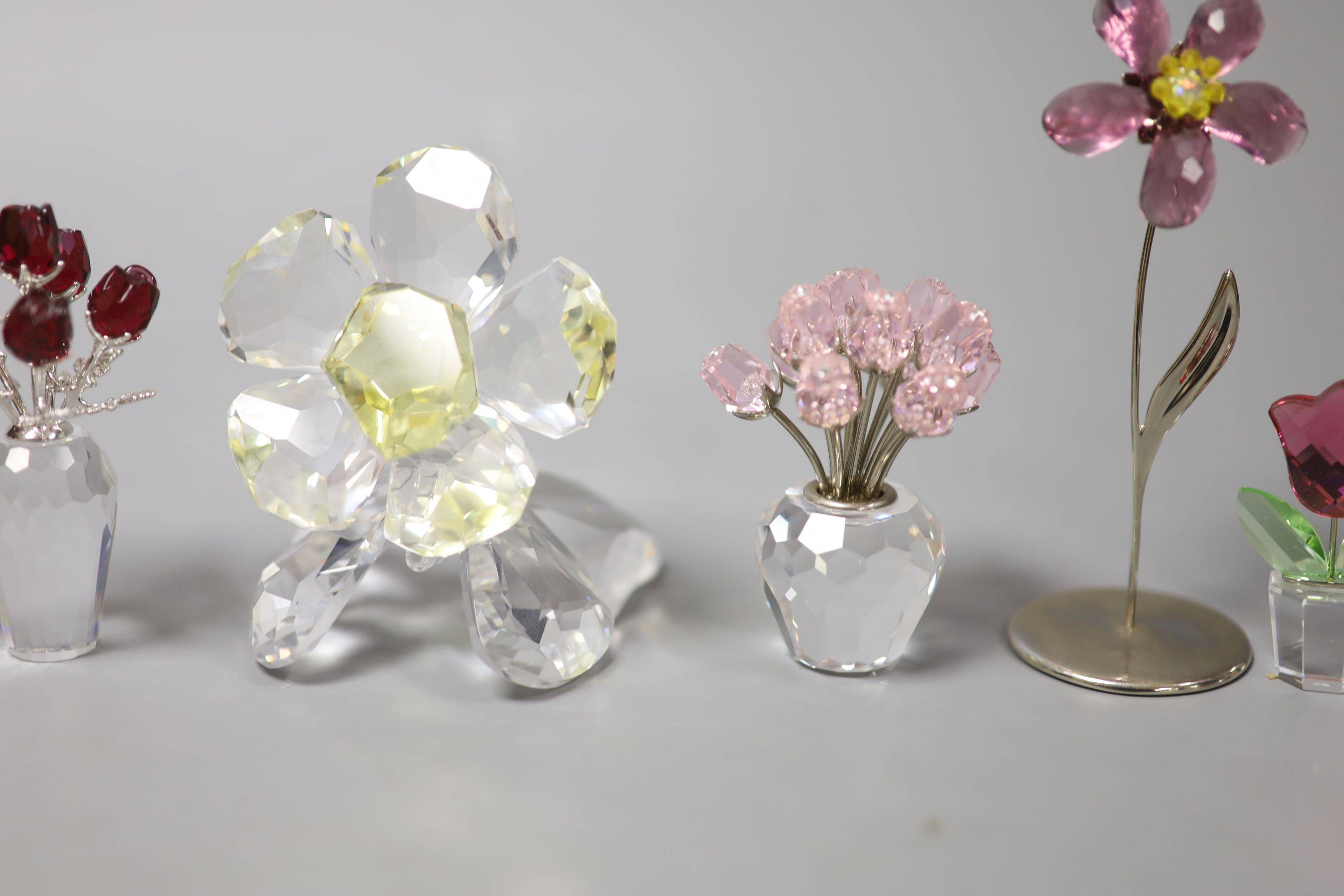 Nine Swarovski crystals from The Flowers Collection